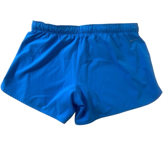 Nike Dri-Fit Running Shorts Medium Blue Just Do It Lined Athletic Gym - Picture 2 of 12
